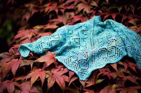 Kerchief size in Malabrigo Silkpaca. Photo by Grace Photography